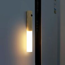 Home Intelligent Corridoio umano a induzione del corpo LED luce notturna (colore bianco di legno di cera)