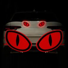 10 set Autoadesivi riflettenti di sicurezza per auto (Diamond Red)