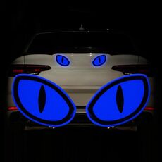 10 Set Autoadesivi riflettenti di avvertimento di sicurezza per auto (Diamond Blue)