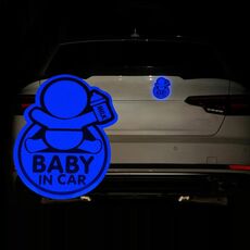 Autoadesivi riflettenti per avvertimento di sicurezza per auto da 10 pezzi (Diamond Blue)