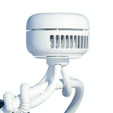 Ventilatore portatile del desktop del polpo del bambino (bianco della luna)