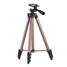 Treppiede a treppiede in lega di alluminio pieghevole da 130 cm con testa tridimensionale (oro champagne)