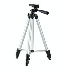 Treppiede a treppiede in lega di alluminio pieghevole a 4 sezioni a 40 cm con testa tridimensionale (argento)