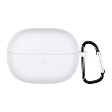Per Xiaomi Redmi Buds 3 Lite Custodia protettiva per auricolari in silicone con gancio (bianco)