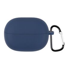 Per Xiaomi Redmi Buds 3 Lite Custodia protettiva per auricolari in silicone con gancio (blu navy)