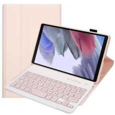 A220 Candy Color TPU TPU Bluetooth Bluetooth Bluetooth Custodia in pelle con staffa per Samsung Galaxy Tab A7 Lite 8.7 T220 / T225 (rosa)