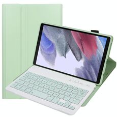 Custodia in pelle Bluetooth Bluetooth Bluetooth a colori Candy A220 con staffa per Samsung Galaxy Tab A7 Lite 8.7 T220 / T225 (verde chiaro)