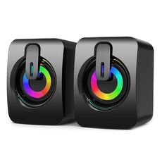 A2 USB 2.0 Computer del telefono cellulare illuminato con telegrazio a quadri del filo Mini desktop (nero)