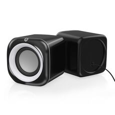 A1 STANDARD STANDARD VERSIONE USB Mini altoparlante con cablato con filo interamente controllato da USB, lunghezza del cavo: 1,1 m (nero)