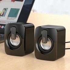 A1 USB Mini altoparlante cablato ad alto volume, versione Bluetooth (nero)