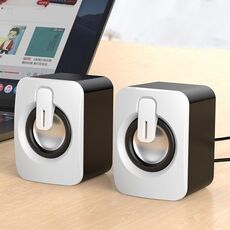 A1 USB Mini altoparlante cablato ad alto volume, versione Bluetooth (bianco)