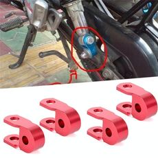 2 paia Ammortizzatore Ammortizzatore Estensione dell'altezza Estensione per Motociclo Scooter, Dimensione: Piccolo (rosso)
