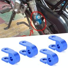 2 paia Ammortizzatore di ammortizzatore Estensione dell'altezza per motociclo scooter, Dimensioni: Piccolo (Blu)