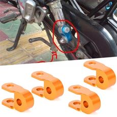 2 paia Ammortizzatore Ammortizzatore Estensione dell'altezza per motociclista scooter, Dimensione: Piccolo (Giallo)