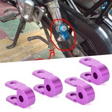 2 paia Ammortizzatore Ammortizzatore Estensione dell'altezza dell'altezza per motociclo scooter, Dimensioni: Piccolo (Purple)