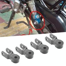 2 paia Ammortizzatore Ammortizzatore Estensione dell'altezza dell'altezza per motociclo scooter, Dimensioni: grande (nero)