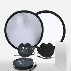 Photo Breakfast Business da 30 cm Photo Broadcast Light Light Board con scatola di immagazzinaggio (argento bianco)