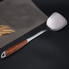 304 Acciaio inossidabile Manico in legno Utensili da cucina Attrezzatura da cucina, Stile: Spatola fritta