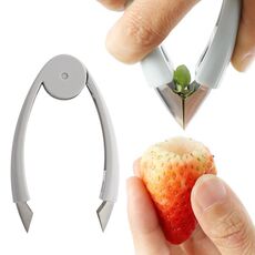 2 pezzi cucina stelo frutta scavatore di pomodoro stelo peeleer (grigio)