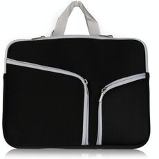Materiale da immersione T228 Borsa per computer Pocket Pocket Pocket Bag Bag, Dimensioni: 17 pollici (nero)