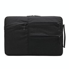 Zipper Type Poliestere Business Laptop Liner Bag, Dimensioni: 15.6 pollici (nero)