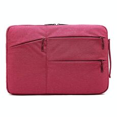 Zipper Tipo Poliestere Business Laptop Liner Bag, Dimensioni: 15.6 pollici (Rose Red)