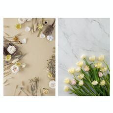 Scheda del fondo della fotografia biadescopica stereoscopica di 2 pezzi 3D (flower rima 2)