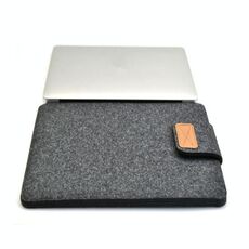 Borsa per laptop in feltro verticale Borsa per manica tablet, Dimensioni: 11 pollici (grigio scuro)