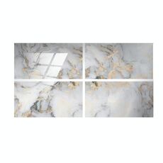 Autoadesivo della muro del molle del cinema del film di cristallo 4 PCS Adesivo del marmo di marmo di marmo (DLS035)