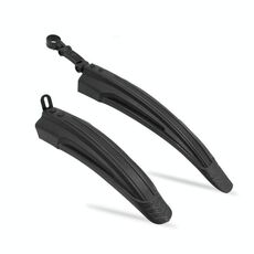 5 set Dual Color Bycle Mudguard Mountain Bike Fenders Set (tutto nero)