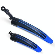 5 set Dual Color Bicycle MudGuard Mountain Bike Fenders Set (blu scuro)