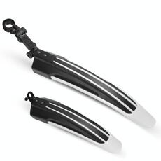 5 set Dual Color Bicycle MudGuard Mountain Bike Fenders Set (in bianco e nero)