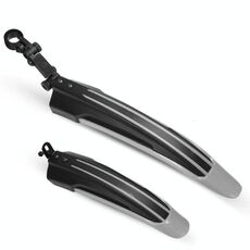 5 set Dual Color Bicycle MudGuard Mountain Bike Fenders Set (grigio scuro)