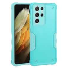 Per Samsung Galaxy S21 Ultra 5G Cassa del telefono dell'armatura antiscivolo (verde della menta)