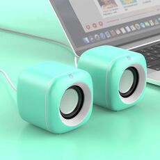 A1 USB Controlled 9D Subwoofer Sound Sound Mini Wired Speaker, versione premium (blu)