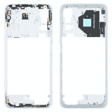 Piastra di lunetto originale con telaio centrale per Xiaomi Redmi Nota 10 5G / Redmi Nota 10t 5G M2103K19G, M2103K19C (Bianco)