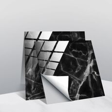 20 pezzi 10cm PVC Crystal Crystal Coperto film Geometric Pattern Mattonelle Adesivo murale (TS227)