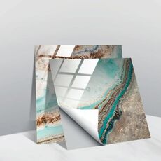 20 pezzi 10 cm PVC Crystal Crystal Crystal Pellicola Geometric Pattern Mattonelle Adesivo murale (TS248)
