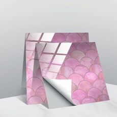 20 PCS 10cm PVC Crystal Crystal Crystal Pellicola Geometric Pattern Mattonelle Adesivo da parete per piastrelle (TS249)