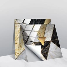 20 PCS 20 cm PVC Crystal Crystal Crystal Pellicola Geometric Pattern Mattonelle Adesivo da parete (TS230)
