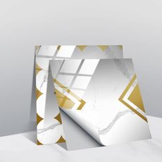 20 PCS 20cm PVC Crystal Crystal Crystal Pellicola Geometric Pattern Mattonelle Adesivo murale (TS235)