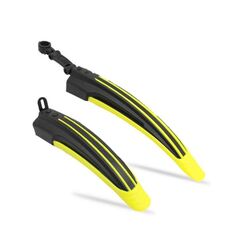 5 Set Dual Color Bicycle MudGuard Mountain Bike Fenders Set (Nero Giallo)
