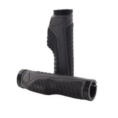 1 paia Bicicletta MTB Manubrio Bike Grips Gomma Anti-slip Racing Bip Grip (Grigio)