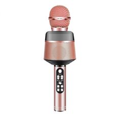 Q008 Microfono in diretta Bluetooth wireless (oro rosa)