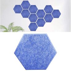 Pannelli acustici decorativi a colori esagonali, consegna colore casuale (tipo 9 mm 3,7 KG)