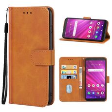 Per Alcatel Axel (5004R) / Lumos (DALN5023) Cassa del telefono in pelle (marrone)