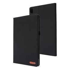 For OPPO Realme Pad 11 inch Horizontal Flip TPU + Fabric PU Leather Protective Case(Black)