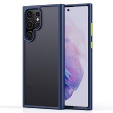 Per Samsung Galaxy S22 Ultra 5G Sentice Self Seet Series PC + TPU Cassa del telefono smerigliata (blu)