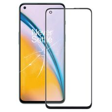 Per OnePlus Nord 2 5G DN2101 DN2103 Lente in vetro esterno dello schermo anteriore (nero)