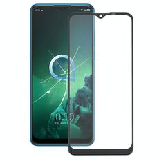 Per Alcatel 3x (2019) 5048 5048U 5048Y Lente in vetro esterno dello schermo anteriore (nero)